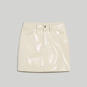 Madewell Faux Leather Mini Skirt